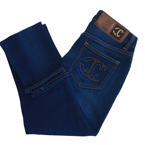 Just Cavalli Dark Wash Blue Denim Skinny Jeans 26 - Picture 6 of 17